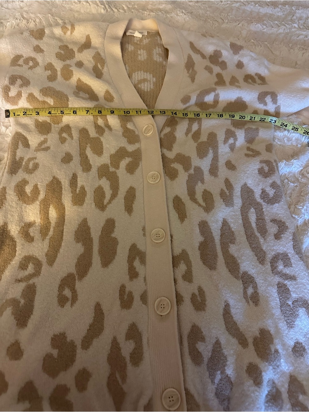 Treasure & Bond Nordstrom Women’s Animal Print V-neck long cardigan XL - Picture 8 of 9